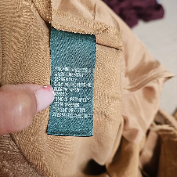 Lauren Ralph Lauren Silk Linen Relaxed Straight Pant 6 - Picture 4 of 8